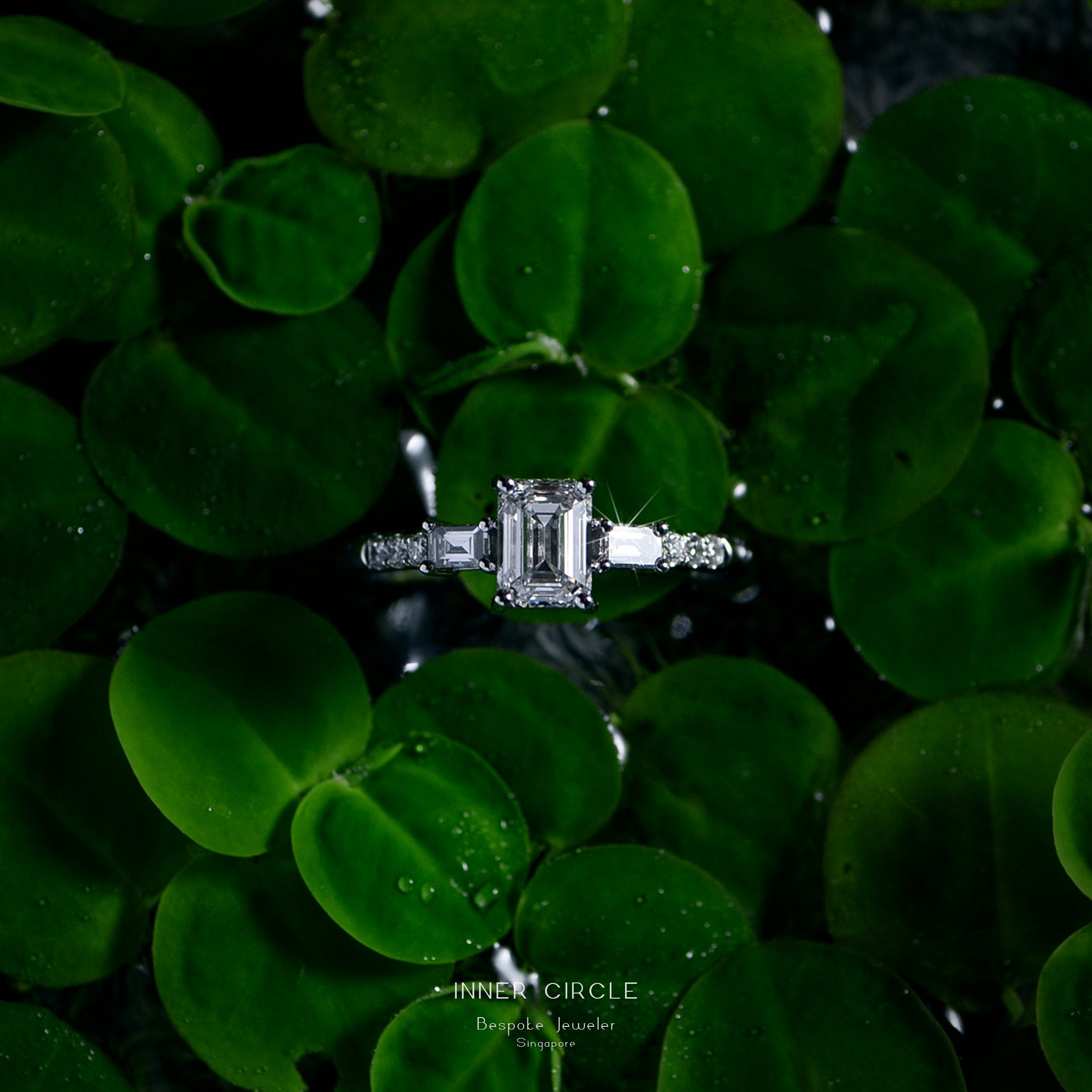 Emerald Cut Diamond Engagement Ring
