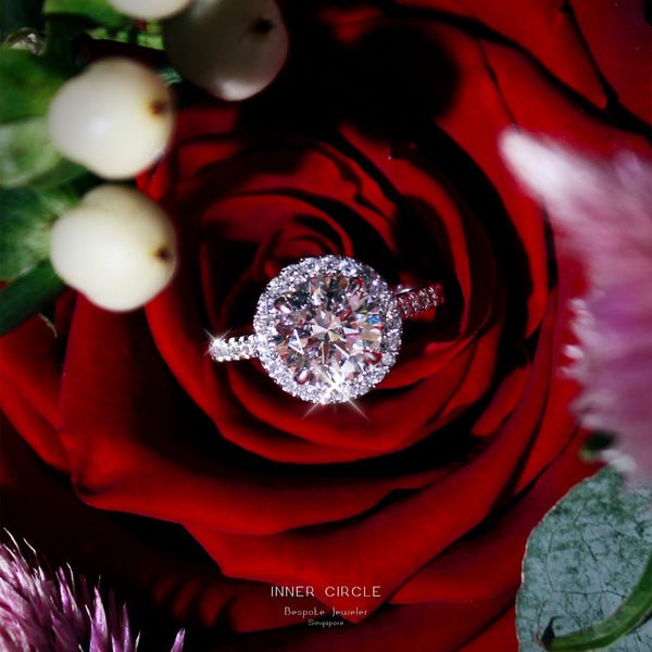 Halo Setting Engagement Ring