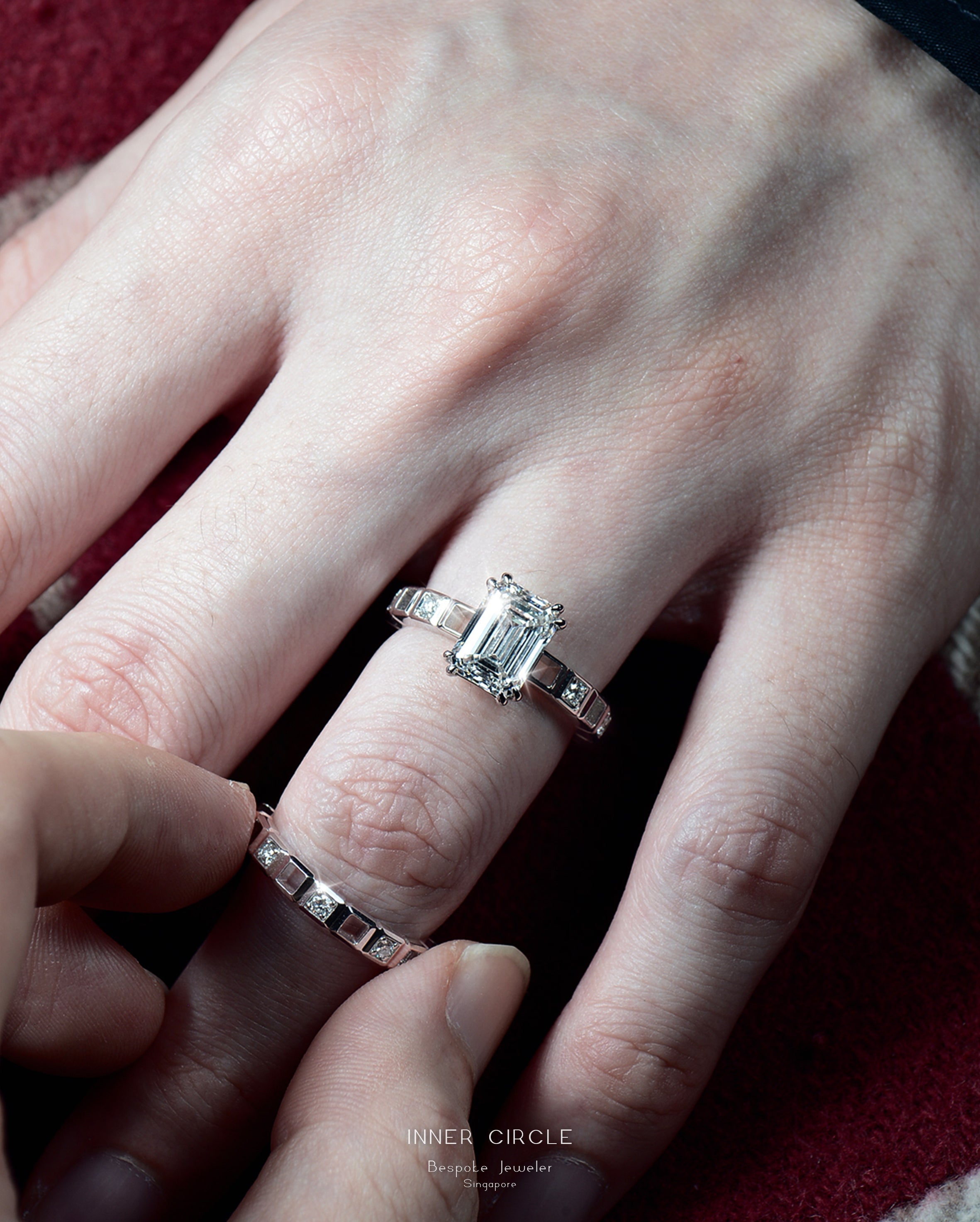 Emerald Cut Solitaire Ring