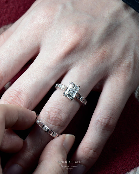 Emerald Cut Solitaire Ring