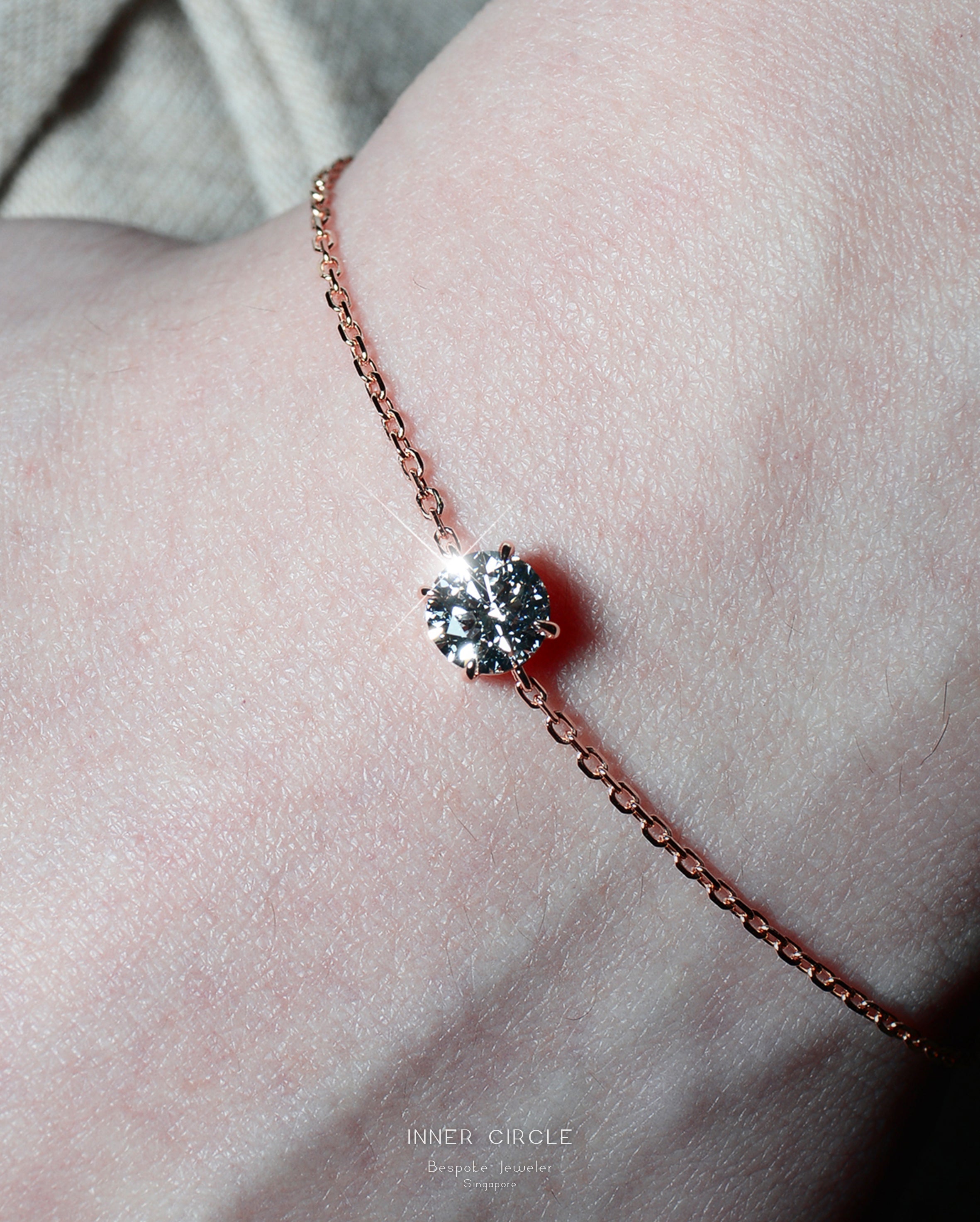 Solitaire Chain Bracelet