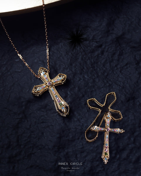 Double Cross Pendent