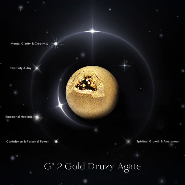 G° 2 Gold Druzy Agate