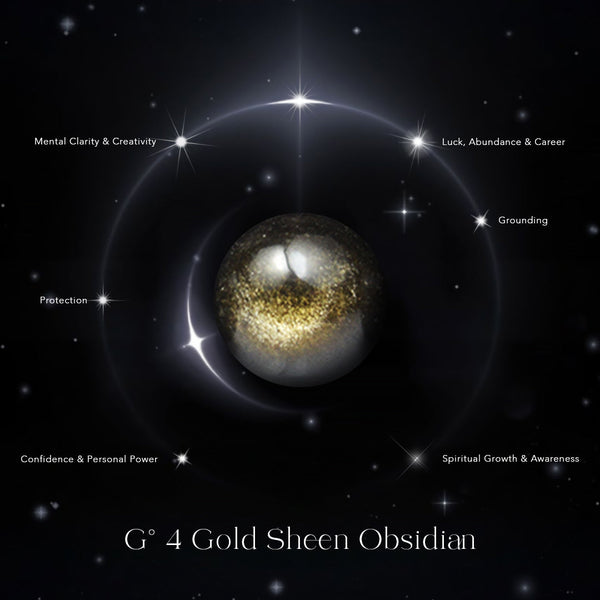 G° 4 Gold Sheen Obsidian