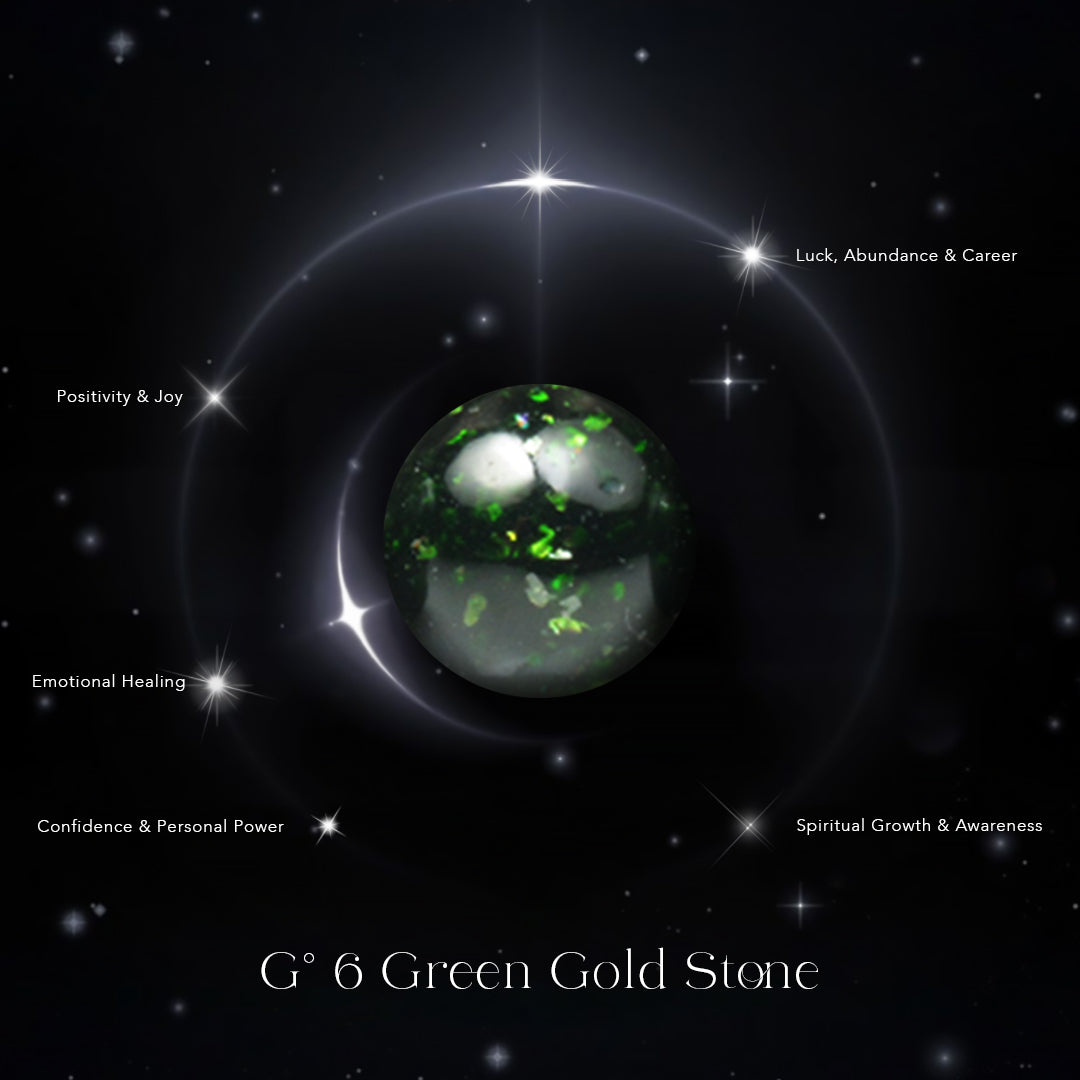 G° 6 Green Gold Stone