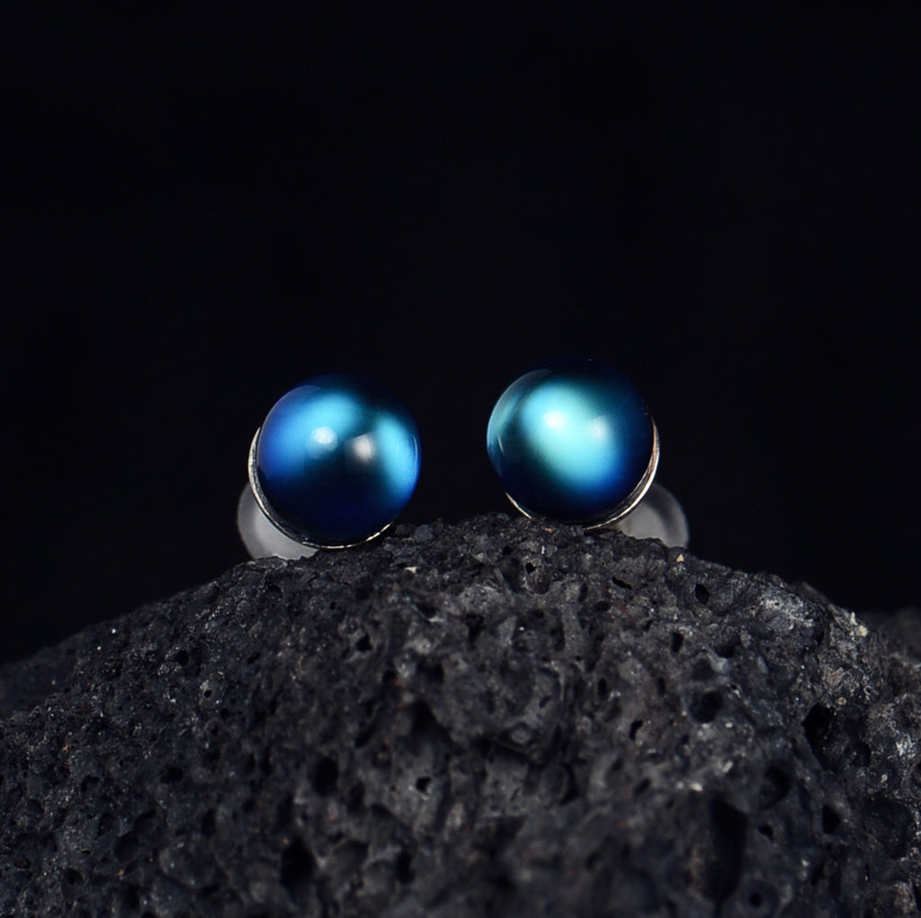 SJE003 Madagascar Moonstone (Blue Ray) Earstuds