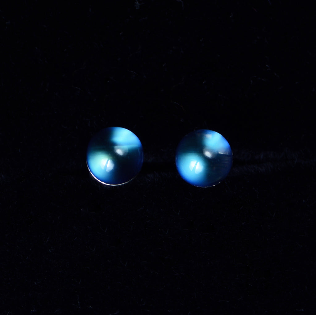 SJE003 Madagascar Moonstone (Blue Ray) Earstuds