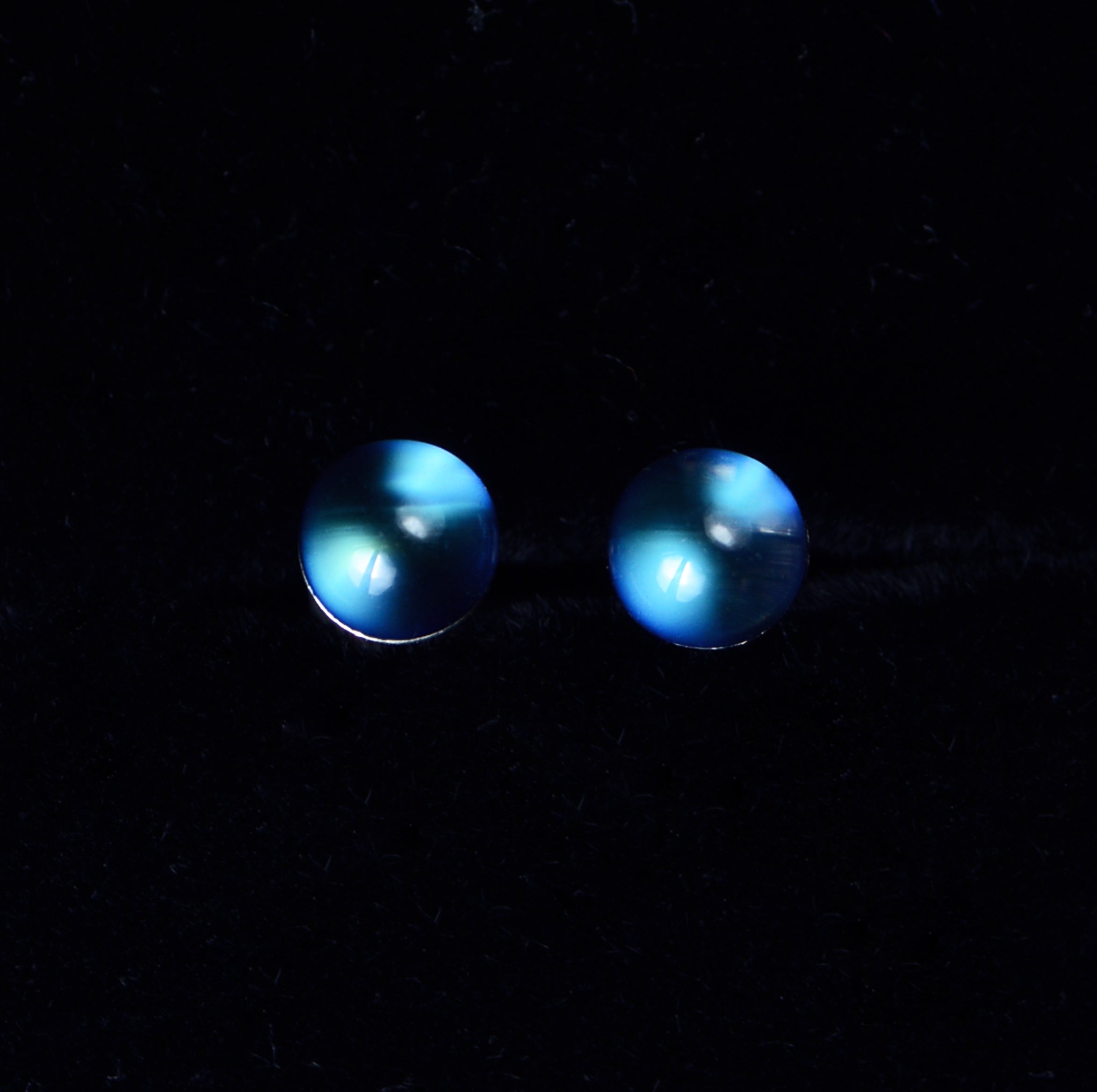 SJE003 Madagascar Moonstone (Blue Ray) Earstuds