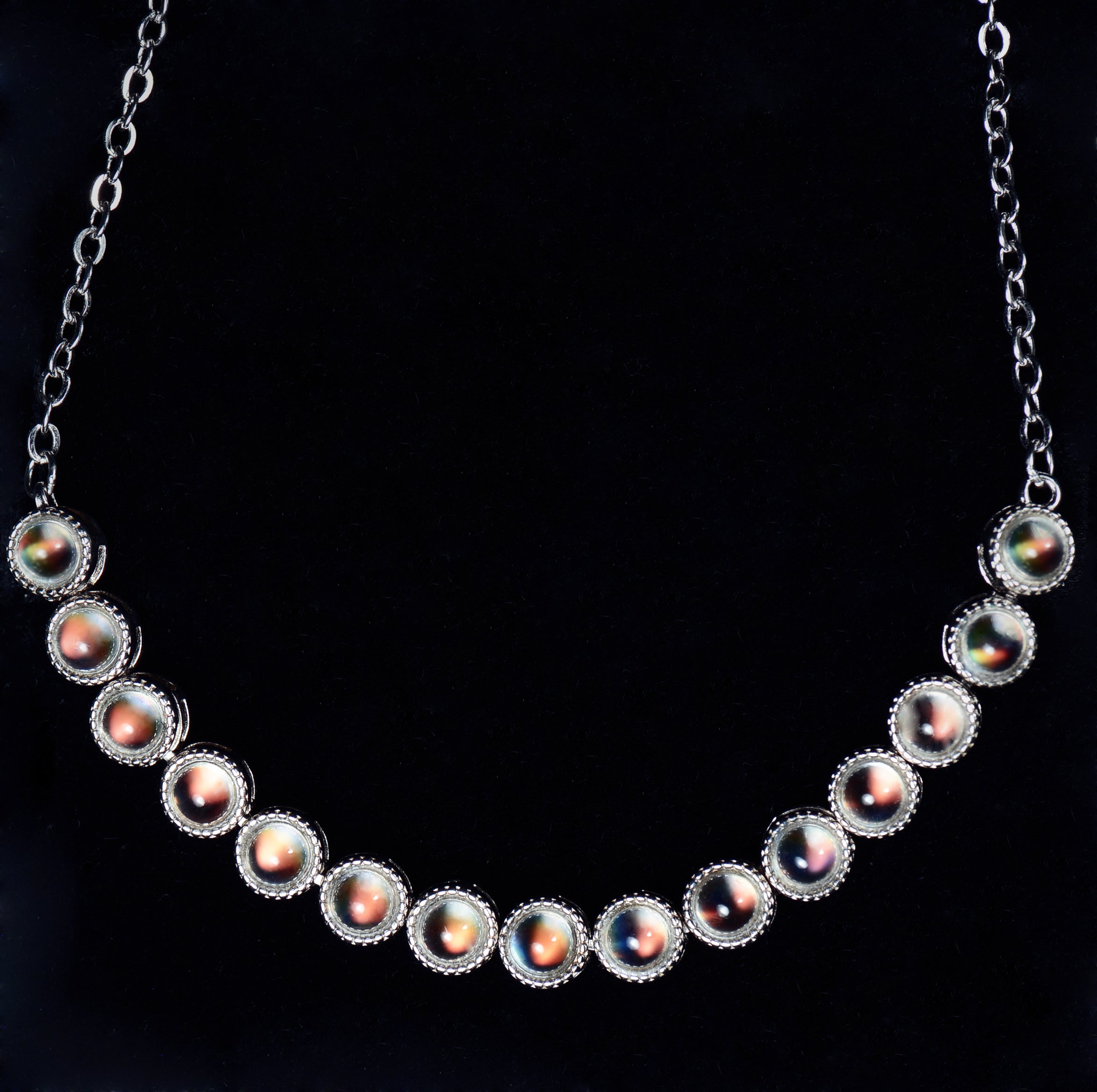 SJB007 Madagascar Moonstone Bezel Bracelet