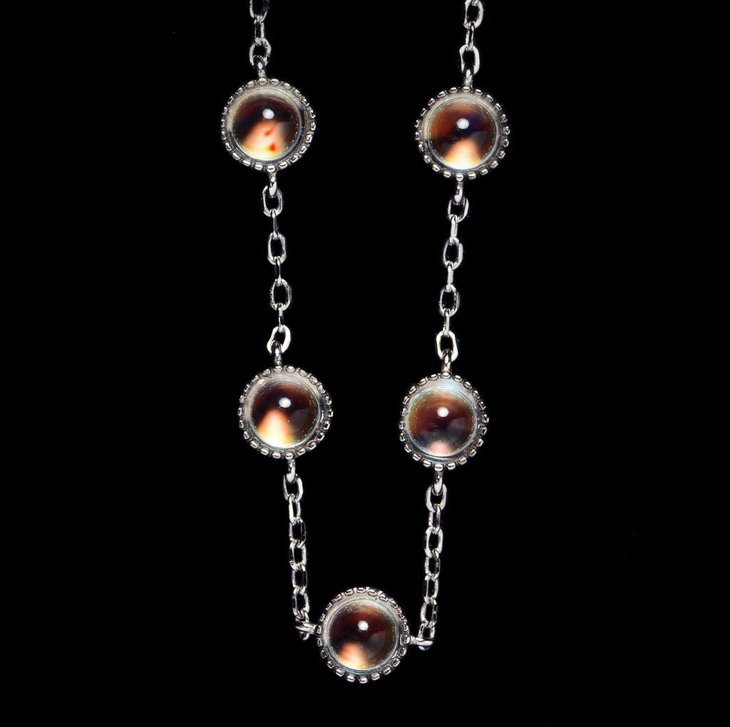 SJB003 Madagascar Moonstone Bezel Bracelet