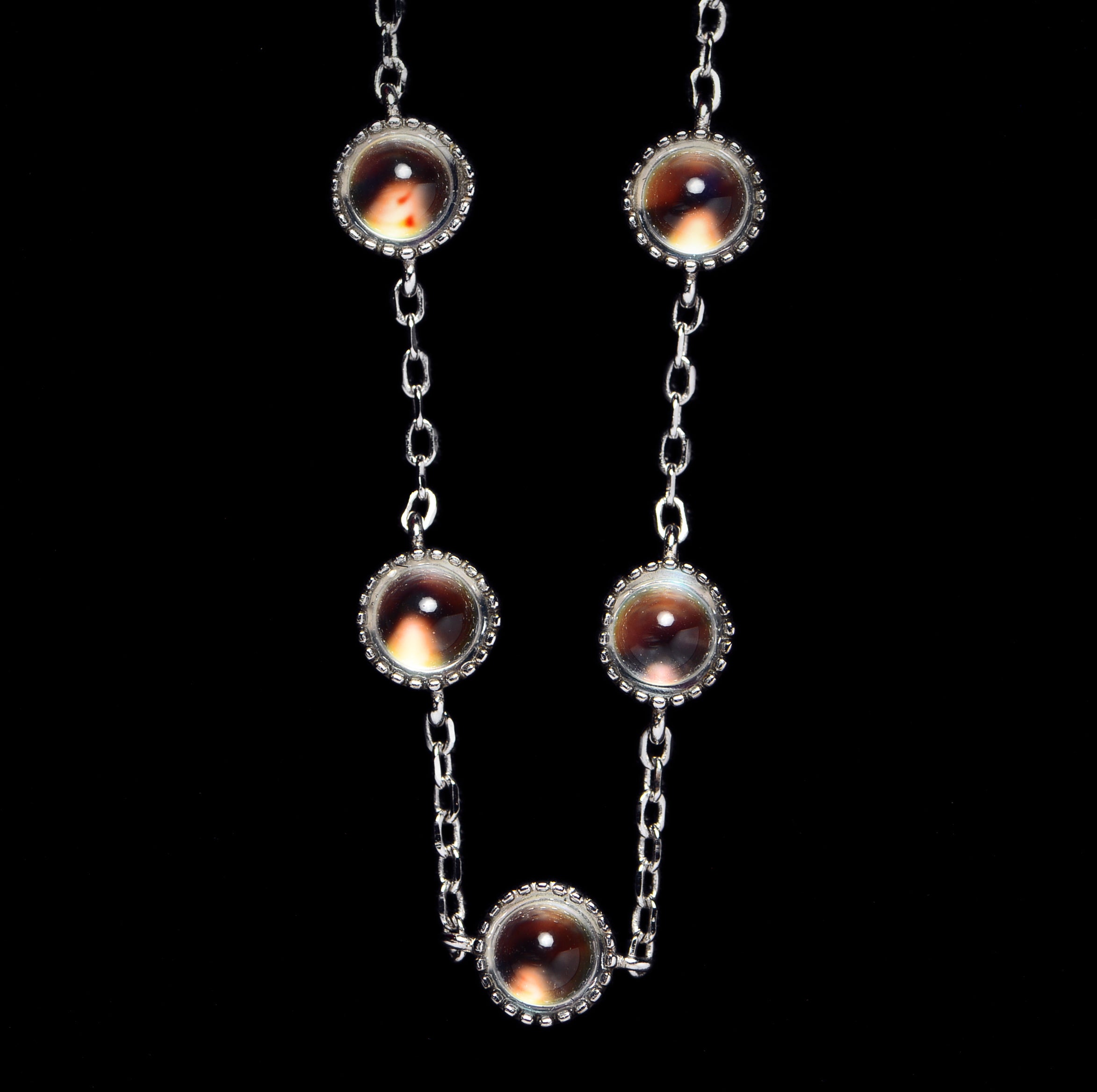 SJB003 Madagascar Moonstone Bezel Bracelet
