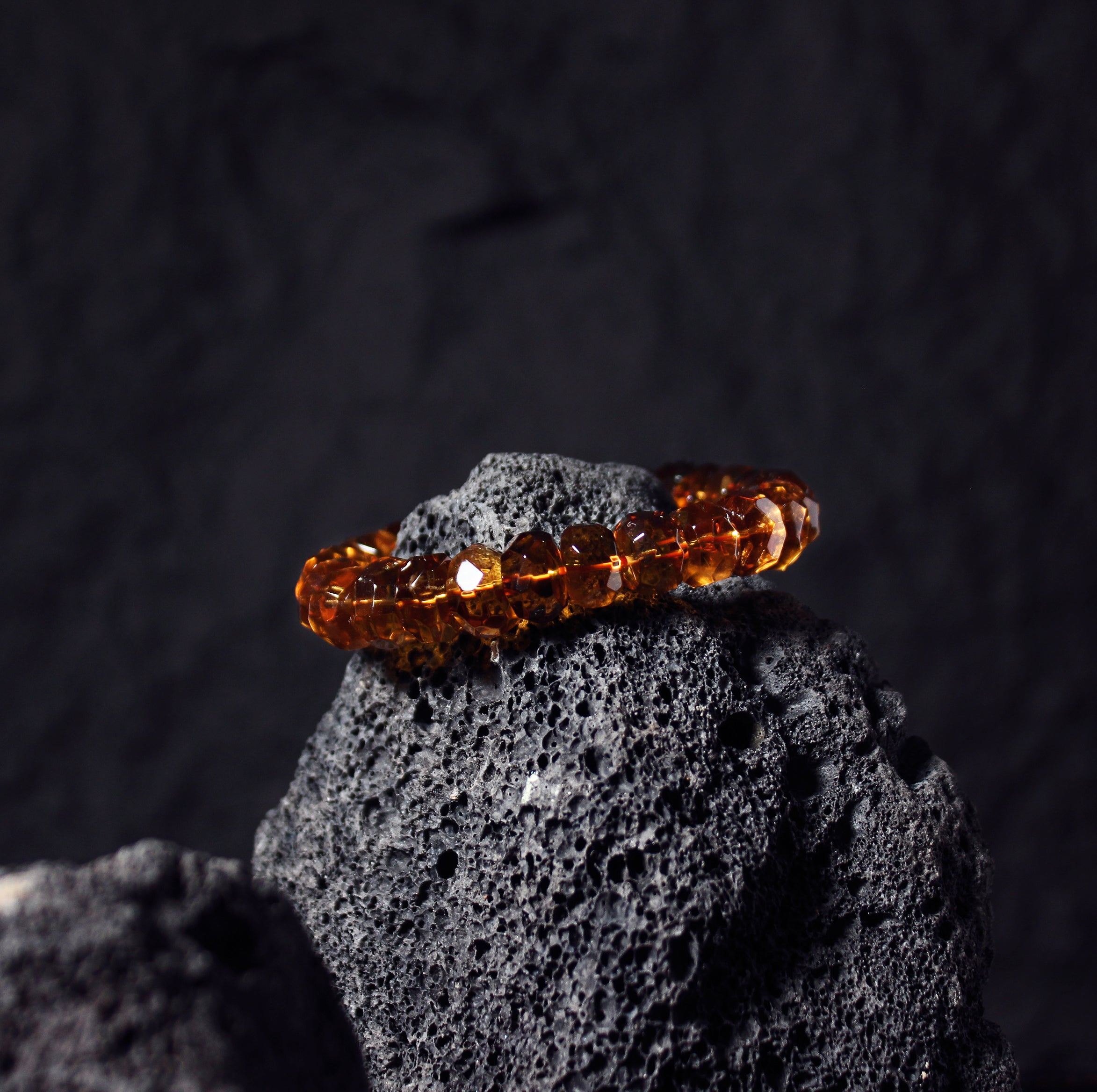 Faceted Honey Whisky Citrine