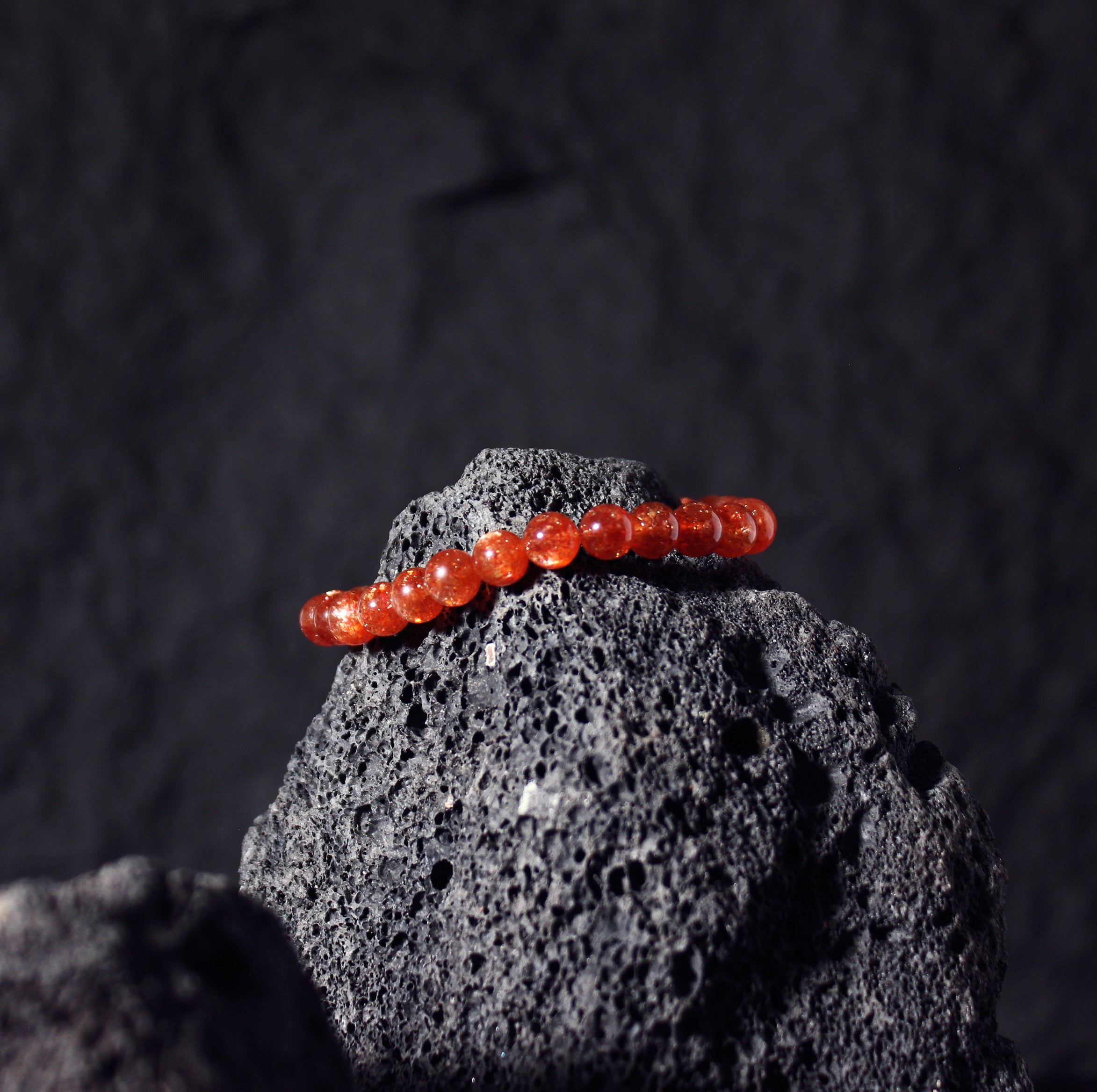 Auburn/Peach Gold Sunstone - Collector's