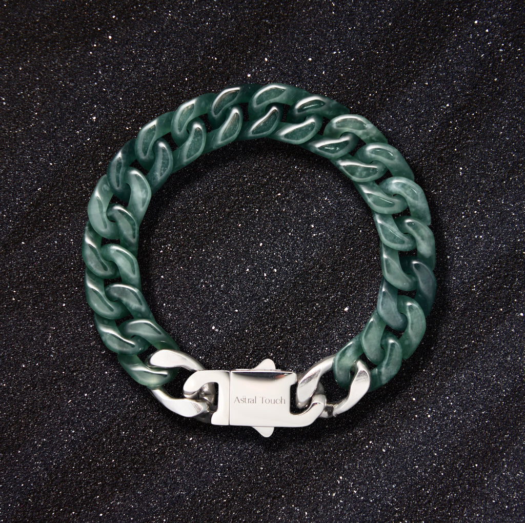 SJB002 Premium Grade A Cuban Jade Bracelet (11mm)
