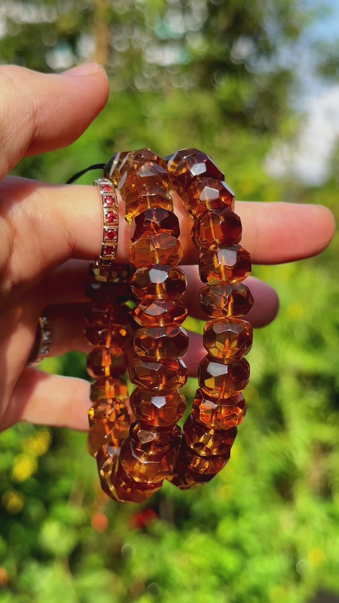 Faceted Honey Whisky Citrine