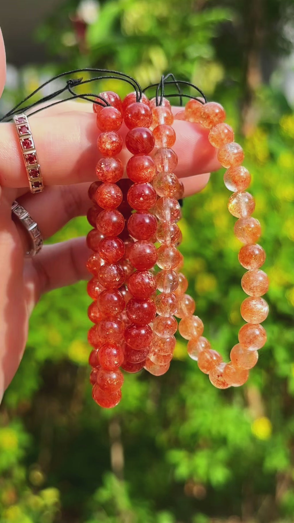 Auburn/Peach Gold Sunstone - Collector's